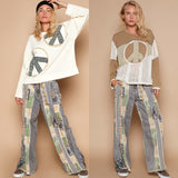 Wide Leg Patchwork Jeans