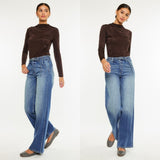 KANCAN Wide Leg Belted Jeans