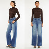 KANCAN Wide Leg Belted Jeans