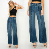 Wide Leg Outseam Jeans