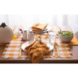 MACY'S Checkered Pumpkin Spice Placemat