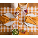 MACY'S Checkered Pumpkin Spice Placemat