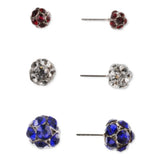 CHARTER CLUB Pavé-Fireball Stud Earring Set