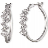 GIVENCHY Crystal Hoop Earrings