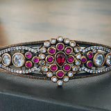 Vintage Ruby Hinge Bracelet