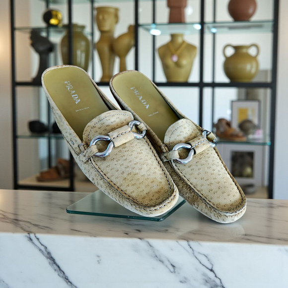 PRADA Suede Mules