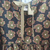 Floral Balloon Sleeve Top