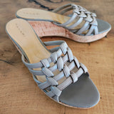 TAHARI Cork Wedges