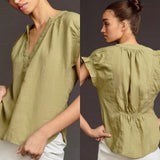 ANTHROPOLOGIE Pilcro Popover Blouse