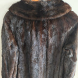Vintage Mink Fur Long Coat