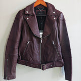 BCBGMAXAZRIA Miley Leather Moto Jacket