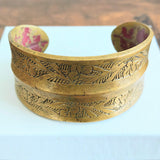 Vintage Brass Cuff Bracelet