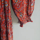 Max Studio Long-Sleeved Tiered Maxi Dress