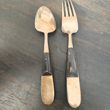 Vintage JIM’S GEMS Bronze Factory Flatware Set