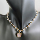 Rose Quartz Crystal Chip Bracelet/Anklet