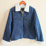 Vintage Sherpa Lined Denim Jacket
