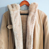 Vintage Hooded Long Coat