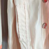 BLACK RIVET Double Breasted Trench Coat