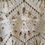 POL Open Weave Crochet Sweater