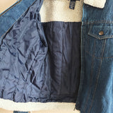 Vintage Sherpa Lined Denim Jacket