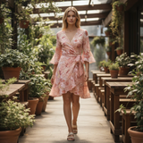 BTFL-LIFE Floral Wrap Dress
