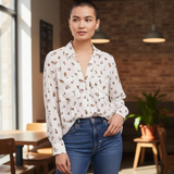 MAEVE BY ANTHROPOLOGIE Matilda Mushroom Blouse