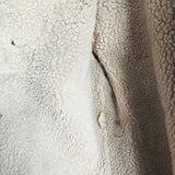 Vintage Suede Shearling Coat