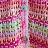 Vintage Dead Stock Crochet-Knit Cardigan Sweater