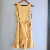 CALVIN KLEIN Belted Sleeveless Dress