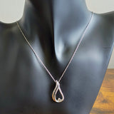 Diamond Teardrop Pendant Necklace