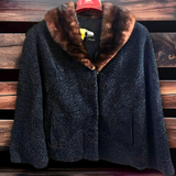 Vintage Persian Lamb & Mink Fur Short Coat