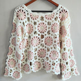 Floral Crochet Sweater