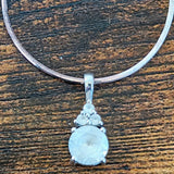 SS Topaz Pendant Necklace