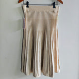 NANETTE LAPORE Pleated Metallic Midi Skirt