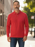 EDWARD'S Men's Long Sleeve Polo Shirt