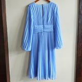 BANANA REPUBLIC Pleated Chiffon Midi Dress