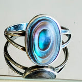 Vintage Abalone Cabochon Ring