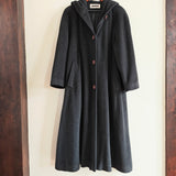 Vintage Hooded Wool Coat