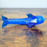 Hand-Blown Murano-Style Dolphin Sculpture