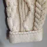 Vintage Aran Cable Knit Cardigan Sweater