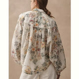 PILCRO BY ANTHROPOLOGIE Floral Batwing Blouse