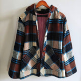 Vintage Hooded Wool Coat