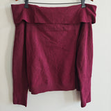 BANANA REPUBLIC Ribbed Off-Shoulder Sweater