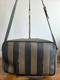 Vintage FENDI Pequin Stripe Crossbody Camera Bag