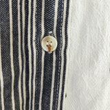 Mixed Print Button-Down Shirt