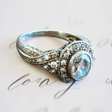Vintage Quartz Art Deco Filagree Ring
