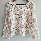 Floral Crochet Sweater