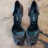 PRADA Tweed d'Orsay Pumps
