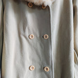 Vintage Wool & Fur Long Coat