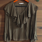 TRINA TURK Silk Ruffled Blouse